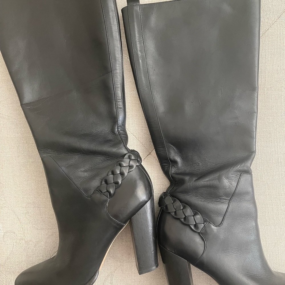 Elizabeth & James Sonny Knee High Block Boots 9.5